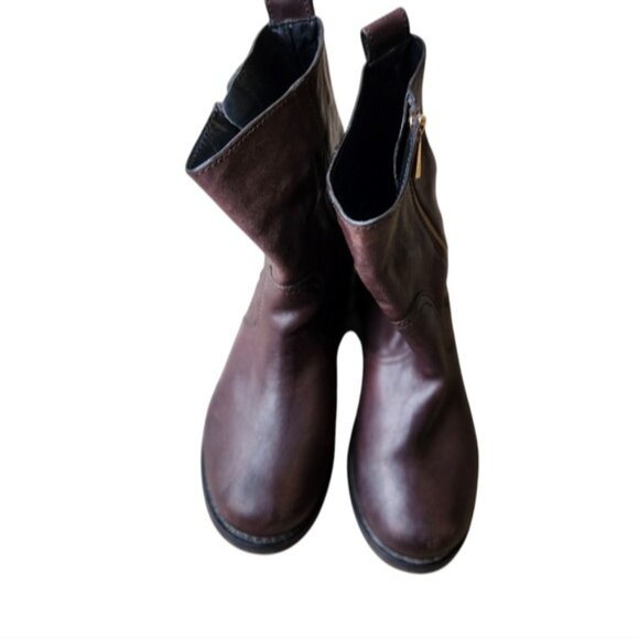 Tory Burch Brown Elyse 20MM Bootie Size 6M - Picture 2 of 11